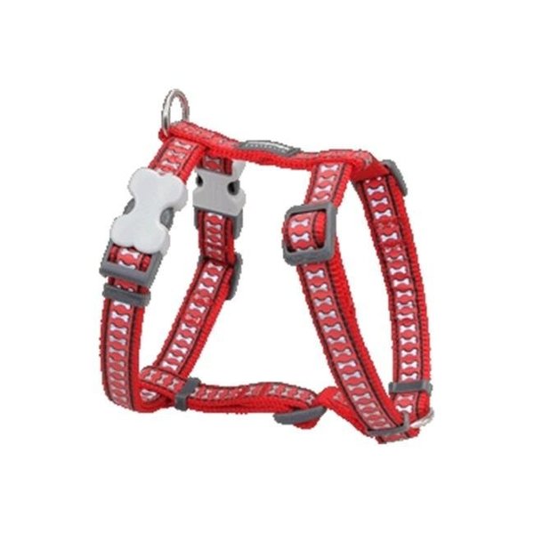 Red Dingo Red Dingo DH-RB-RE-LG Dog Harness Reflective Red; Large DH-RB-RE-LG